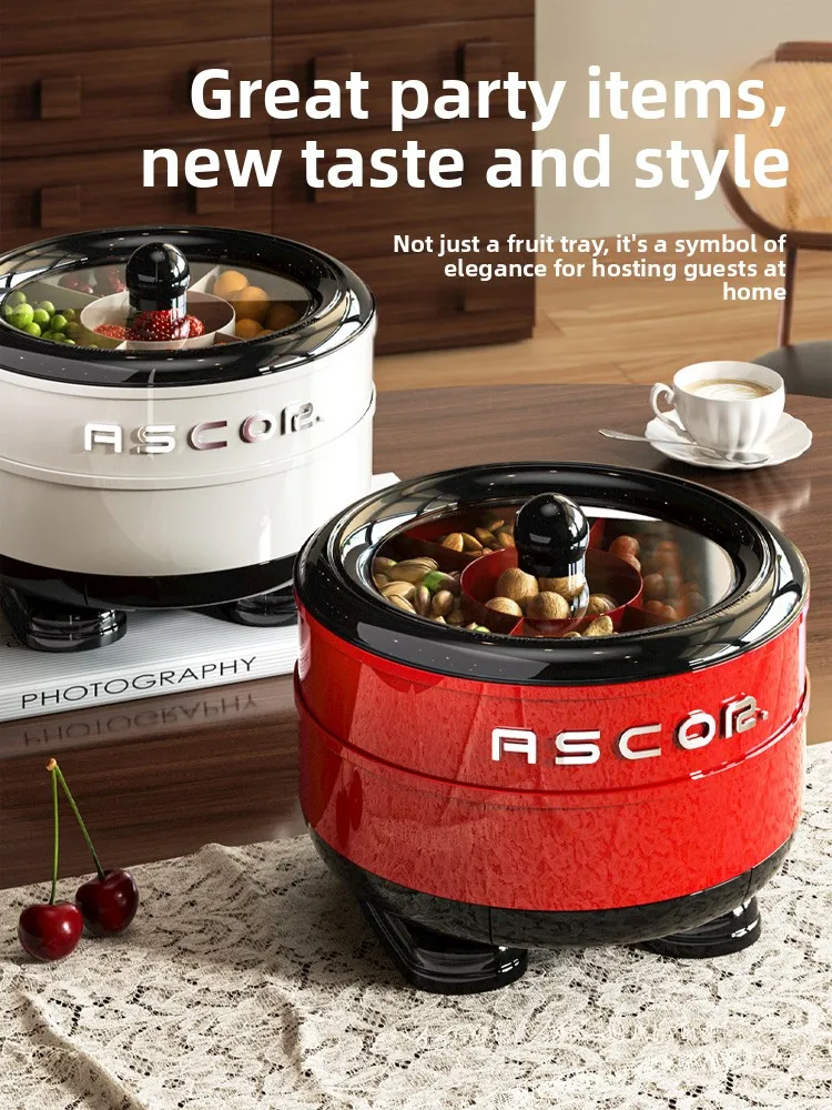 

Новогодняя фруктовница 2026: Новая модель для дома и гостиной, эстетичный поднос для кофейного столика, для конфет, орехов и закусок