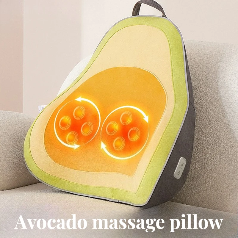 

Портативная массажная подушка «Авокадо»: многофункциональная, эргономичная, бионическая, с подогревом, медленным восстановлением формы, комфортный массажер