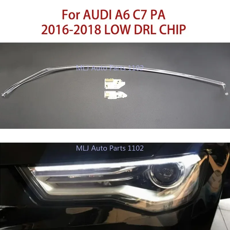 

FOR AUDI A6 C7 PA 2016-2018 white Light Car Headlight DRL CHIP Tube Angel Eyes Daytime running chip Ballast Module Parts LOW