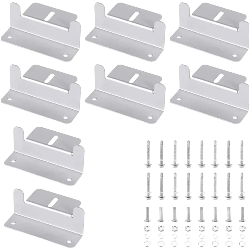 4/8x هيكل التركيب الضوئي لوحة طاقة شمسية تصاعد بين قوسين Z نوع سبائك الألومنيوم ل RV يخت قارب البحرية مانعة لتسرب الماء #1