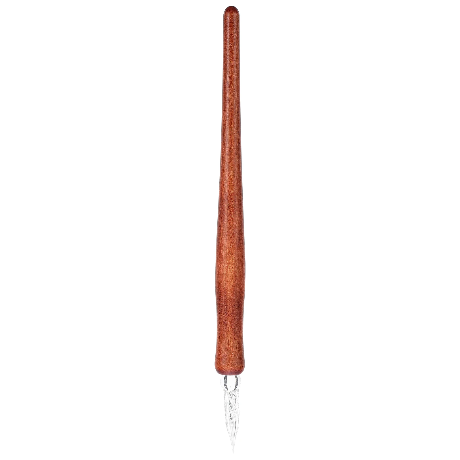 

1pc Glass Dip Creative Calligraphy Pen Comic Writing Tool Smooth Ink Flow Wooden Handle Durable Premium Stationery