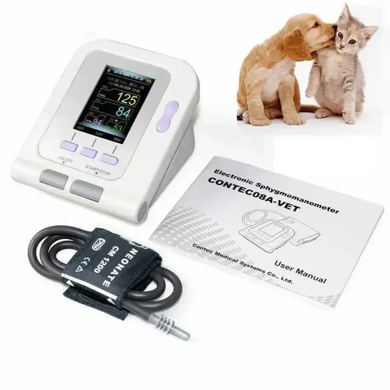 CONTEC08A-Moniteur de Pression Artérielle Numérique pour Animaux, Sonde pour Vétérinaire, pour Chien et Chat