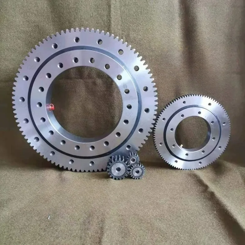 External Gear Slewing Bearing Small Turntable Rotating Support Large Mechanical Turntable Bearing Rotary Support