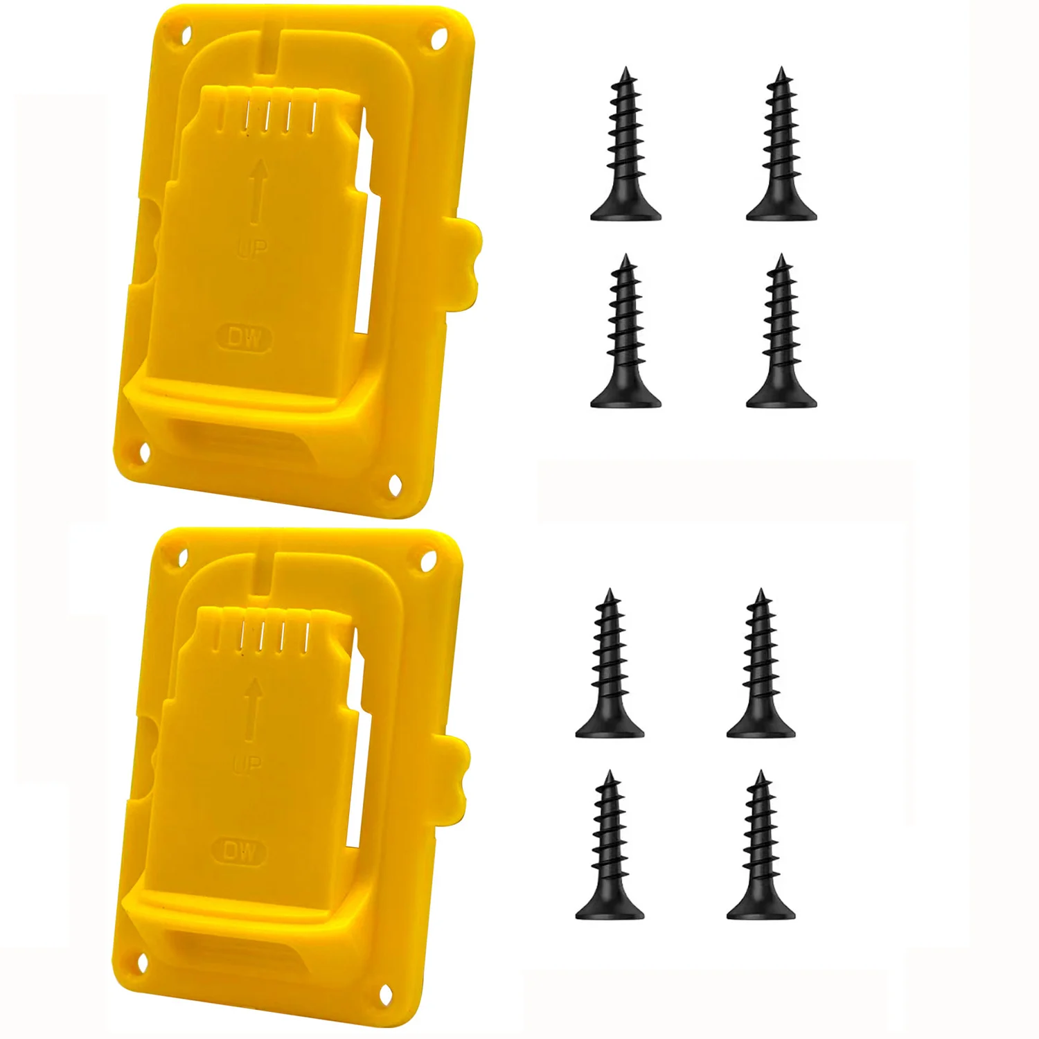 

2 шт. пластиковые кронштейны для крепления аккумуляторов, настенный держатель для хранения аккумуляторов DCB200 DCB203, док-станция, органайзер для аккумуляторов