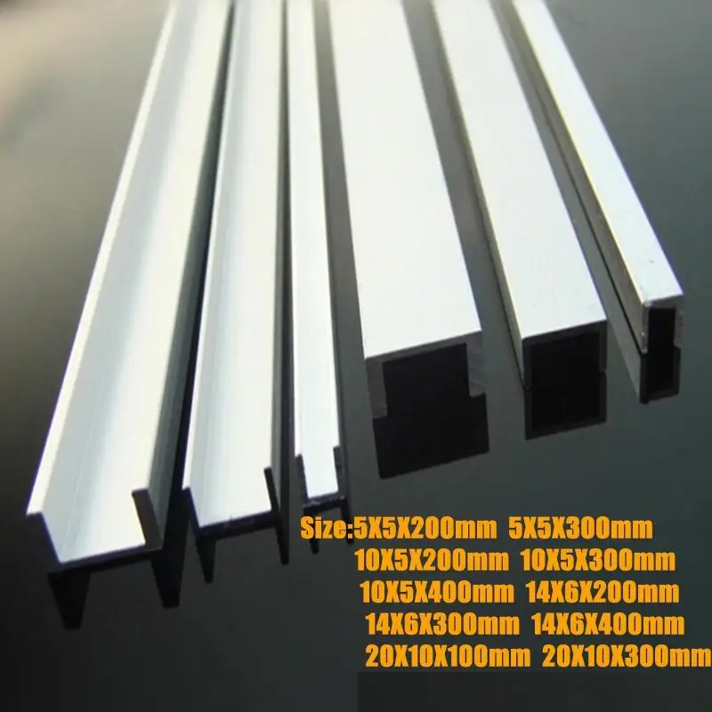 10pcs~1pcs Length 100-400mm Aluminium U Profile Channel DIY Car Model Robot Bracket For LED Strip Light Installations