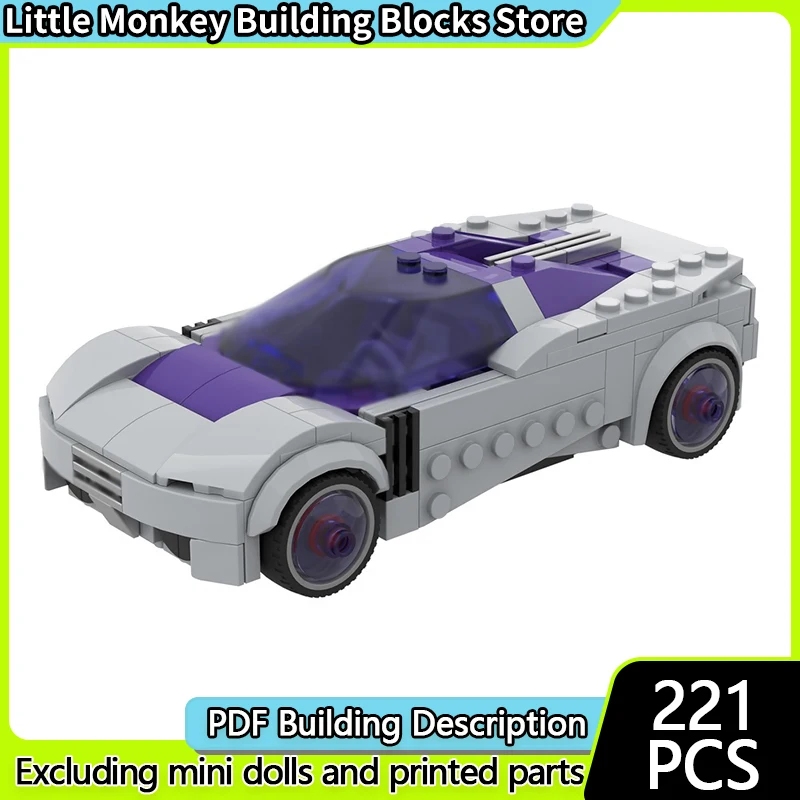 

Popular Game Model MOC Building Bricks Classic Agile Racing Car Modular Technology Children Holiday Gifts Assemble Toys Suit