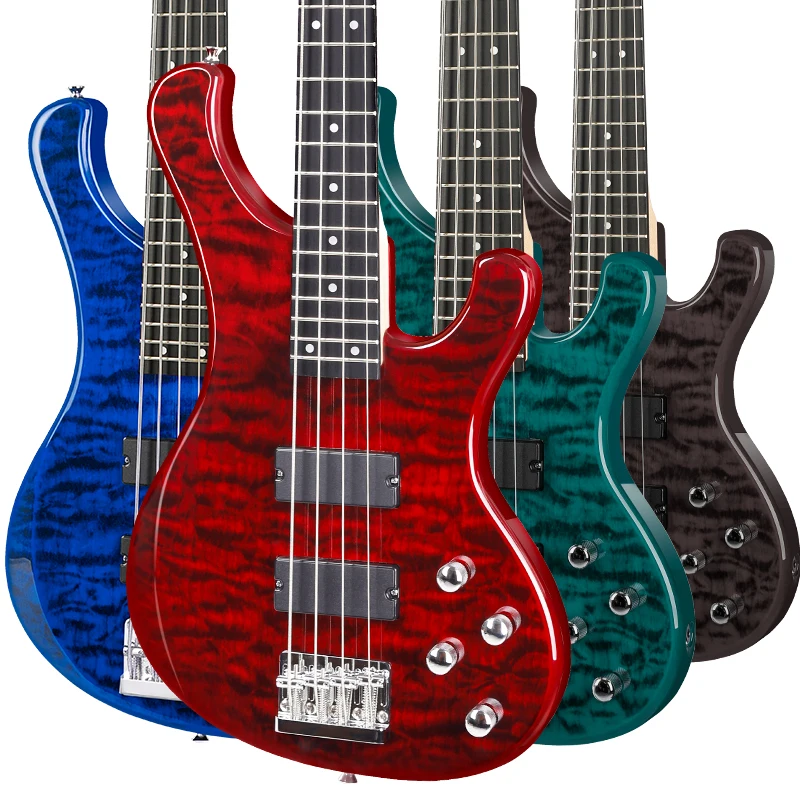 5 String Electric Bass Guitar Music Equipment Stringed Instrument Safinador De Bass Left Handed Electric  Bass Guitar view 3
