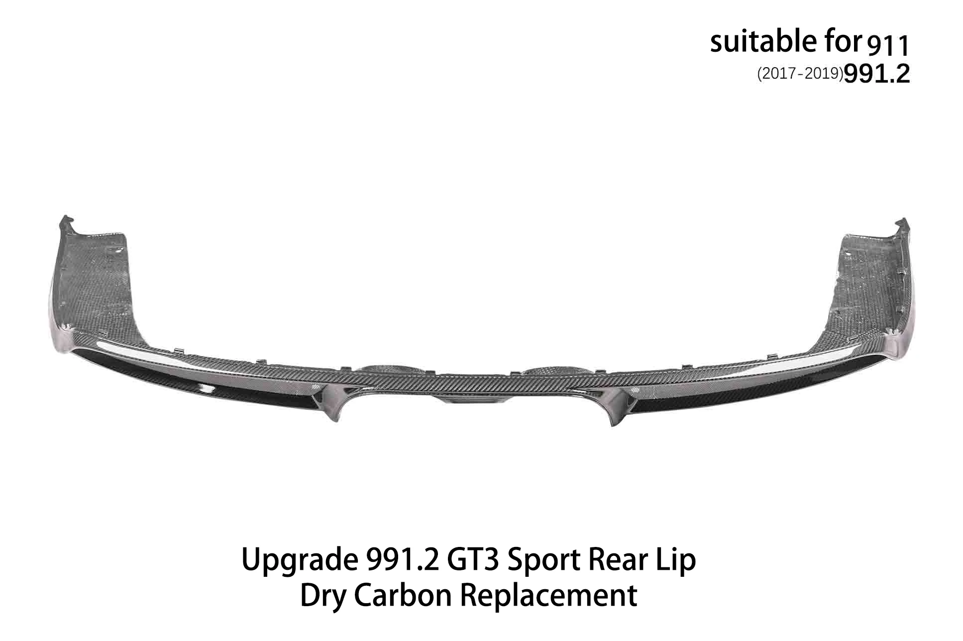 Custom 3k Carbon Fiber Rear Lip Car Part for Porsche 911 991.2 2017-2019 GT3