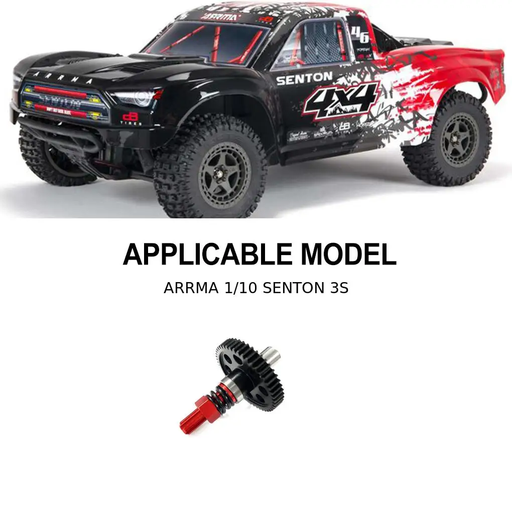 RCGOFOLLOW Gear RC Car Part Hardened Rc Gear For 1/10 ARRMA SENTON 3S Short Course RC Upgrade Part RC Car Accessories Black