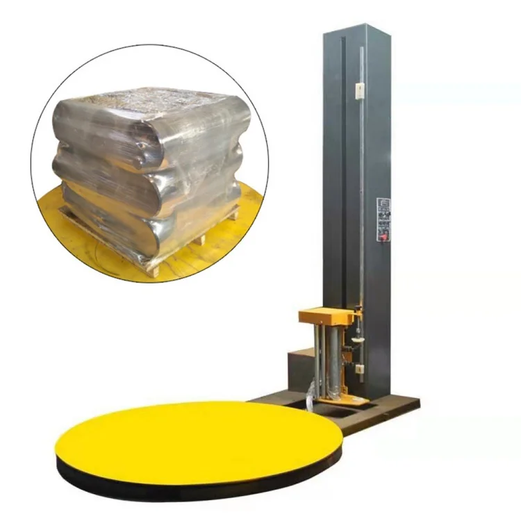 

Pallet Winding Strapping Stretch Film Turntable Fully Automatic Carton Packing Wrap Pallet Wrapping Machinery for Scales