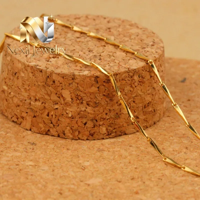 

Nexil Jewelry Nexil Jewelry 24K Gold Melon Seed Chain Necklace Women's AU999 - Seamless links, warm luster, hypoallergenic, f