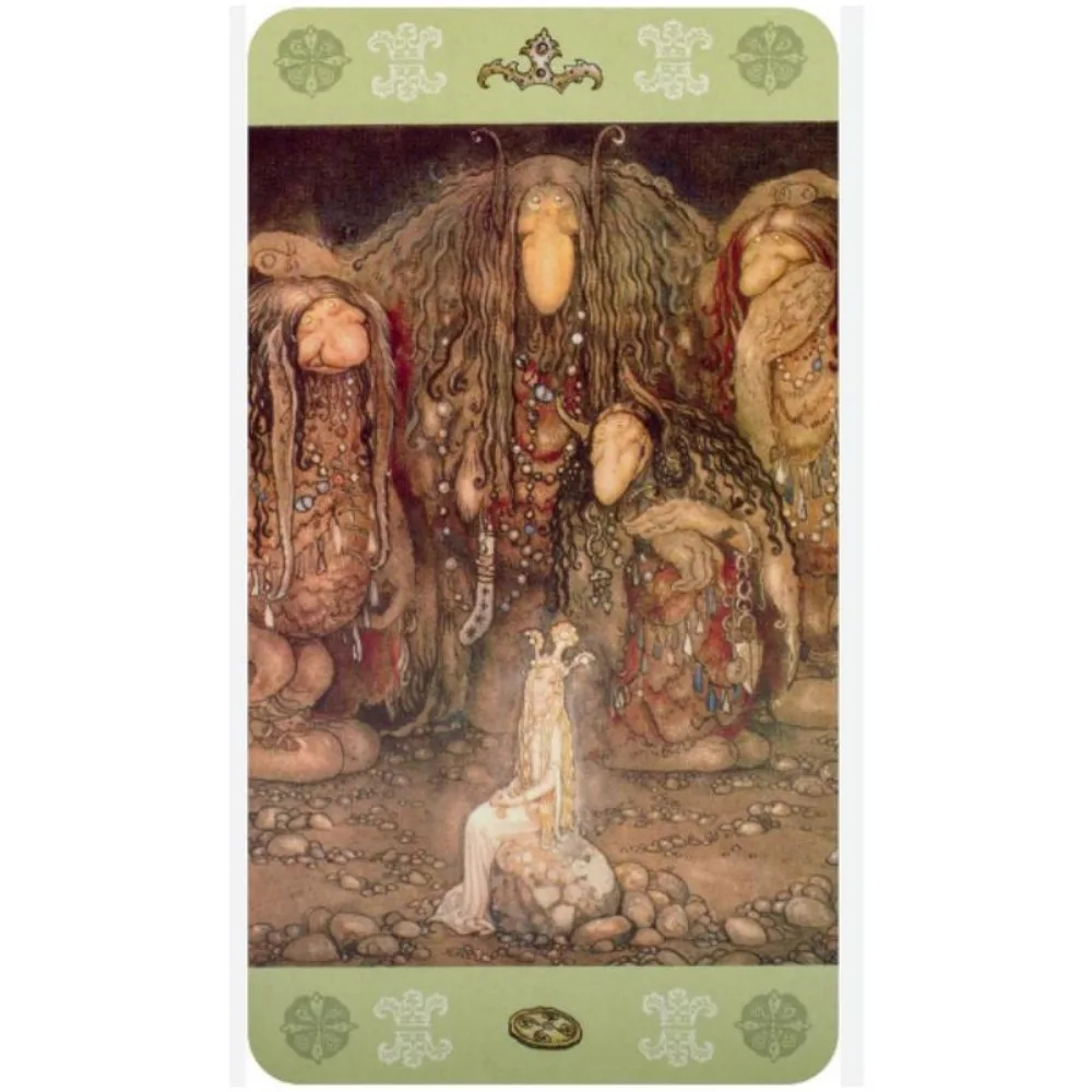 Tarjetas de Tarot John Bauer, 10,3X6cm, 78 piezas