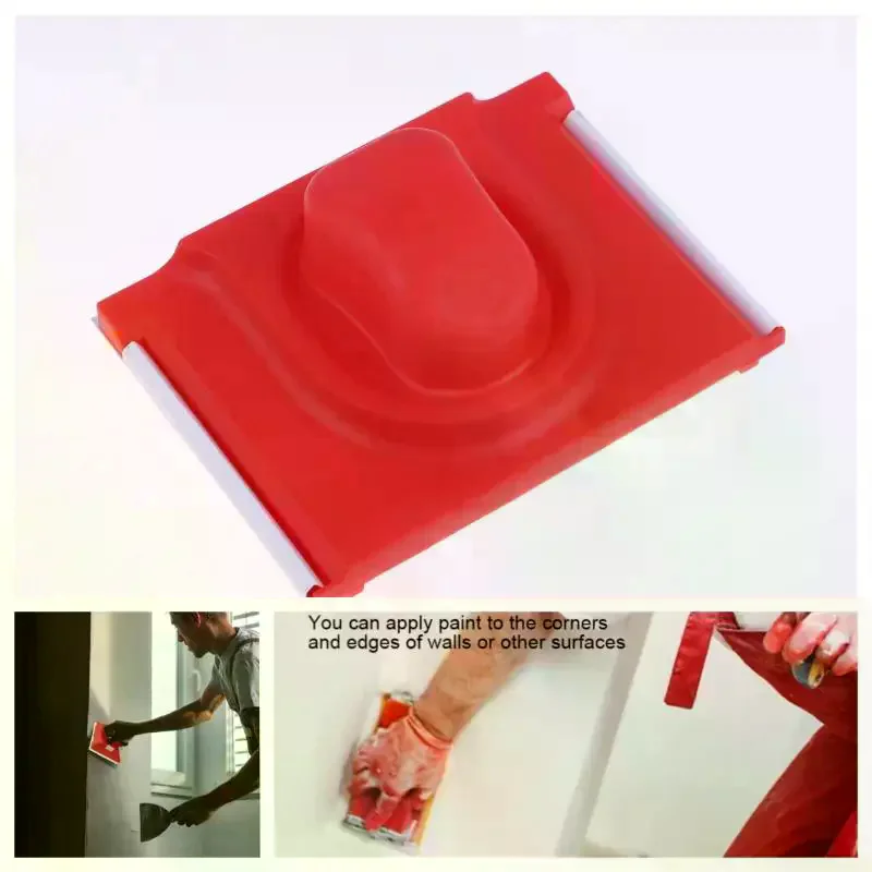 

1 шт., аппликатор, инструменты для рисования кромок для настенной живописи, красная краска, обрезной станок для стены, потолка, угловая кисть для рисования, разделитель цветов, триммер