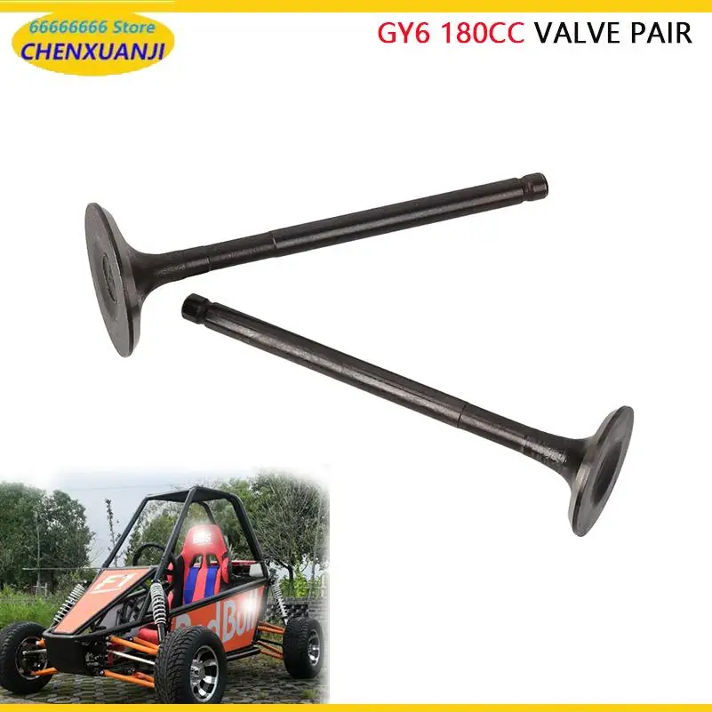 

Gy6 180cc valve 1 pair suitable for GY6 150cc 172cc 180cc ATV kart 4Wheeler high-performance racing car