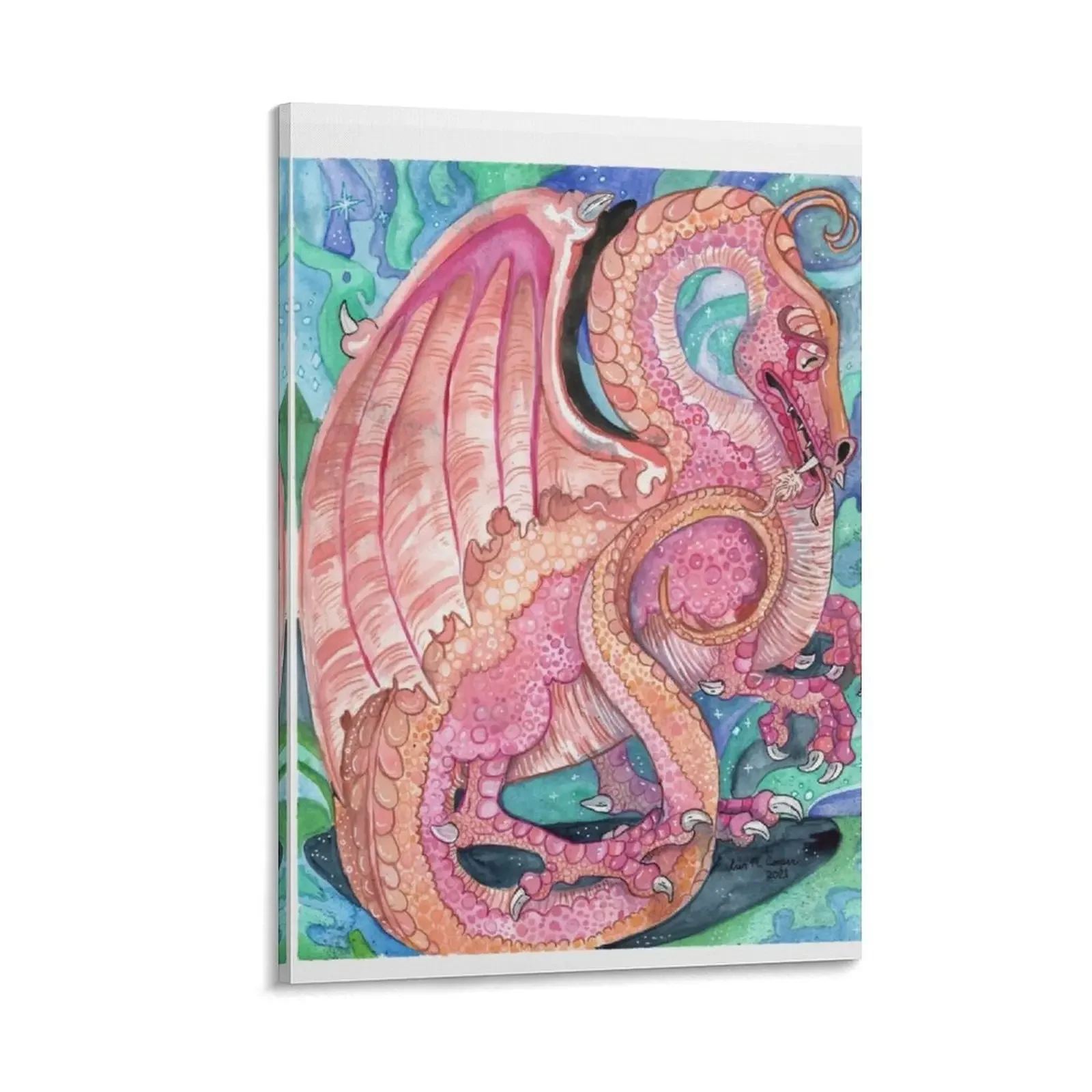 

Lunarian Flight of Dragons Canvas Painting aesthetic room decoration Decoration for home anime poster