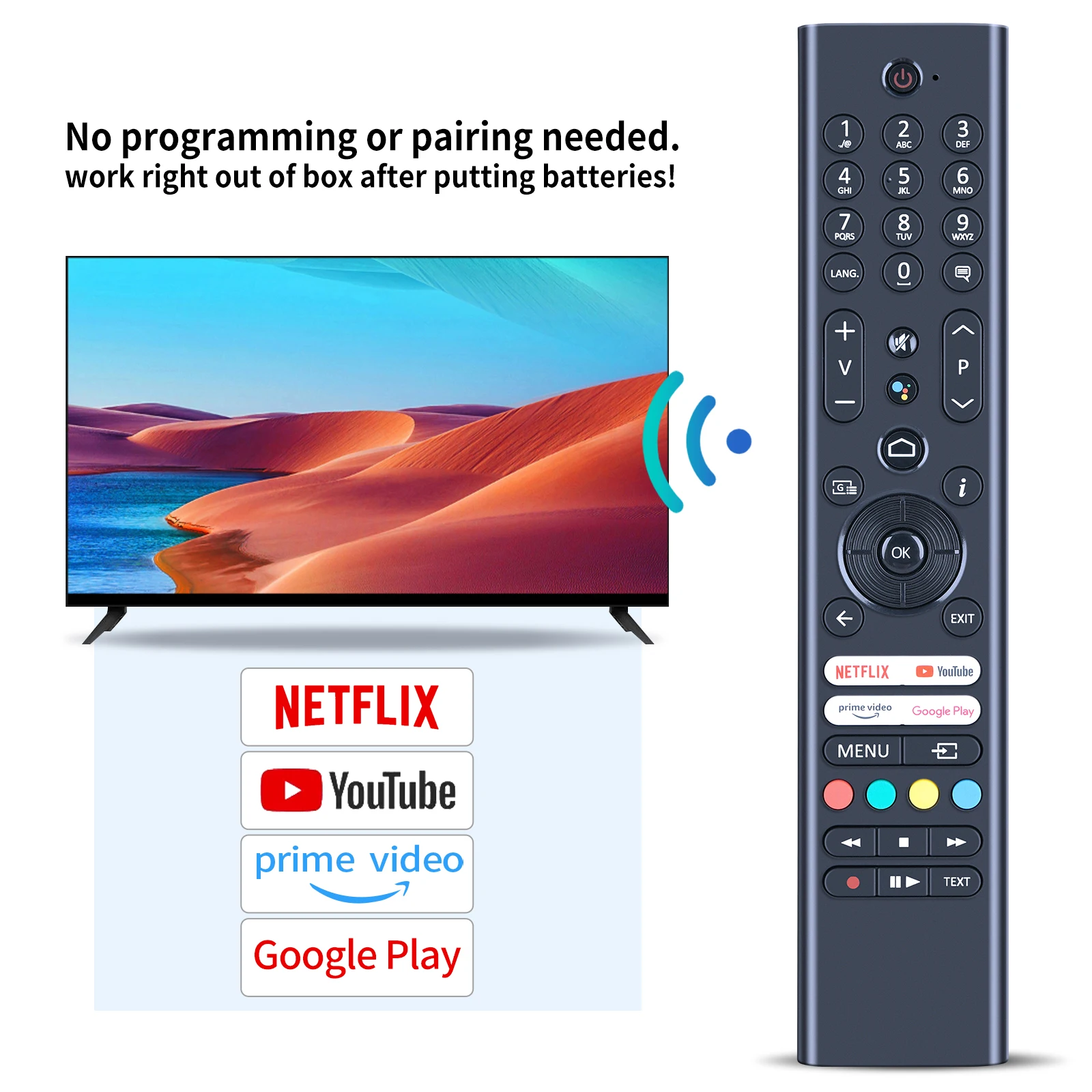 Nuovo RC45190 30111985   Telecomando vocale per TV Telefunken D40F550X2CW RC45190BT