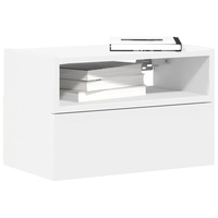 VidaXL Wall bedside table White 45x26x28.5 cm
