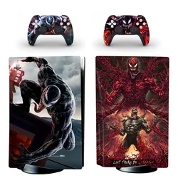 New Film Spider PS5 Disc Sticker Decal Cover for Console and 2 Controllers PS5 Disk Skin Vinyl