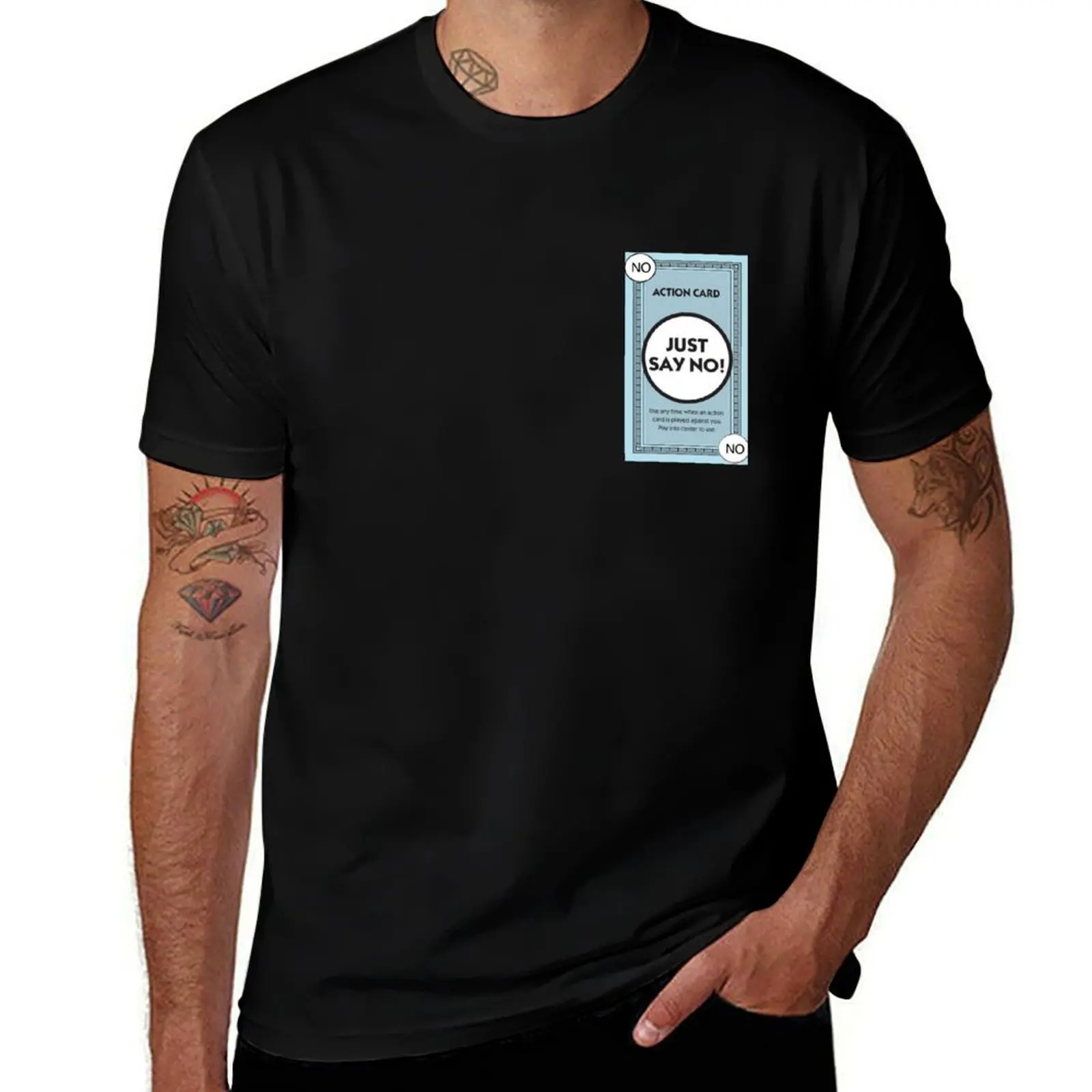 

Just say no! T-Shirt anime t shirts for man t shirts for man cotton T-Shirt