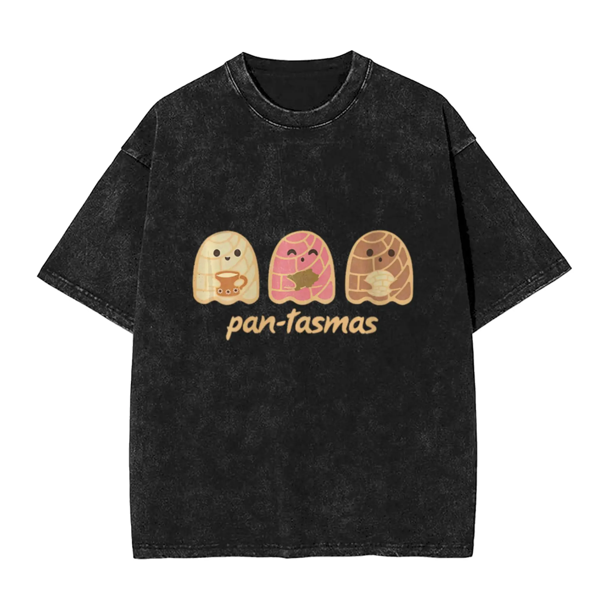 Pantasmas Ghost For Women  For Girls  Cute Ghost Fall Gift  Comfort A Washed T Shirt Men's Women's Oversized Cotton Tees Tops