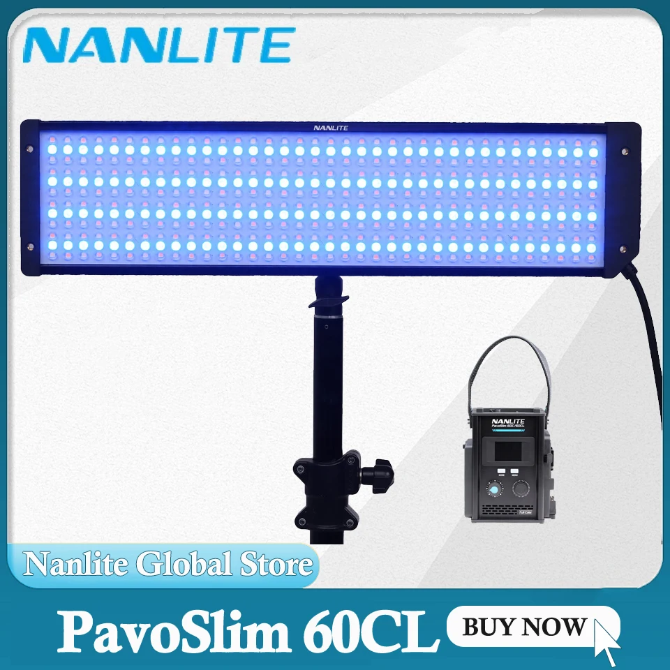 

Nanlite PavoSlim 60CL RGBW светодиодный тонкий панельный светильник 72 Вт 2700K-7500K освещение для фотосъемки для студийной уличной съемки