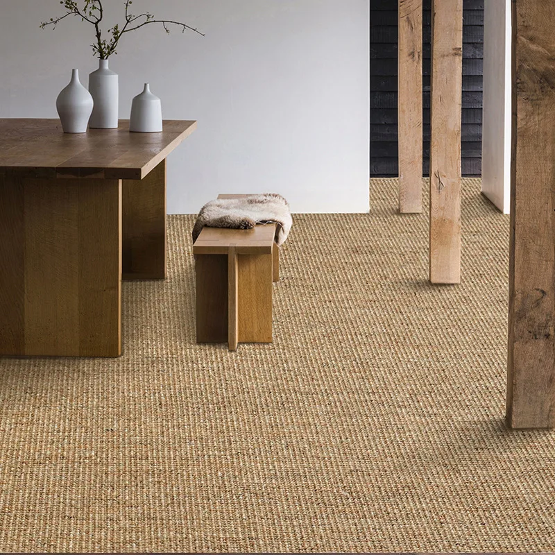 Handmade Sewn Edge Jute Sisal Rug Full Coverage Tatami Style Living Room Bedroom Floor Mat Rugs Carpets for Bed Room
