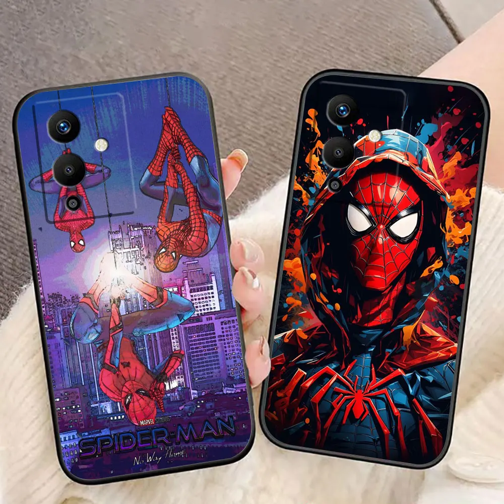 Marvel Spider-man Phone Case For Infinix TECNO POP SPARK SMART 5 6 7 8 20 20C CAMON 20 30 POVA 6 5 4 NEO 2 ZERO 30 20 Case Shell