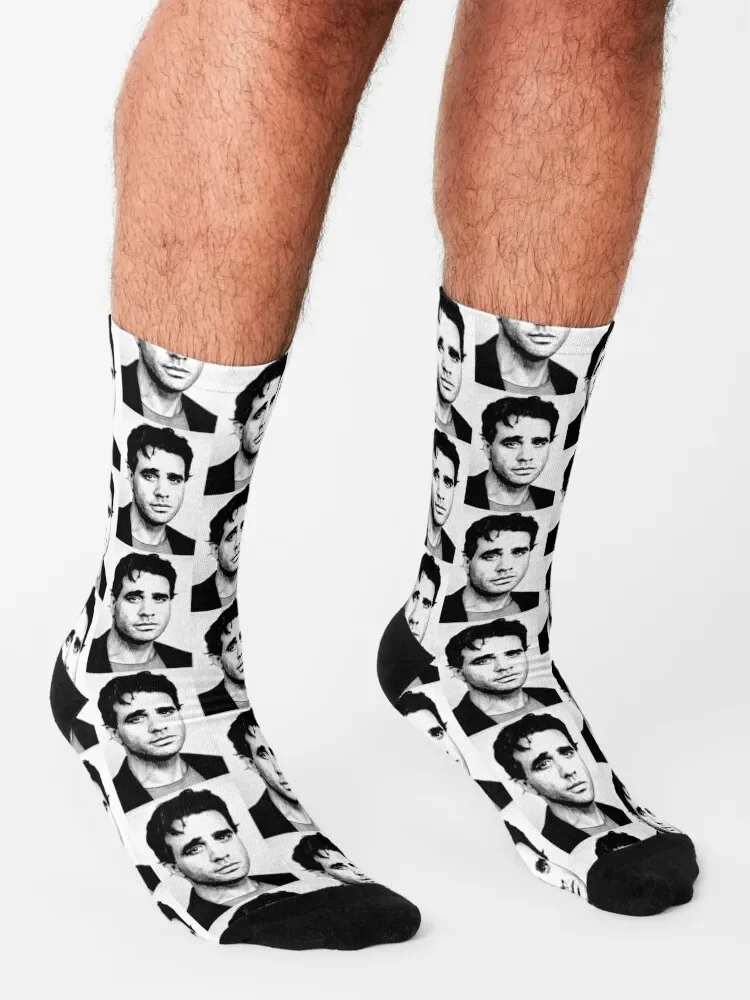 Bobby Cannavale Black & White Portrait (Linocut) Socks winter gifts Climbing Women Socks Men\'s