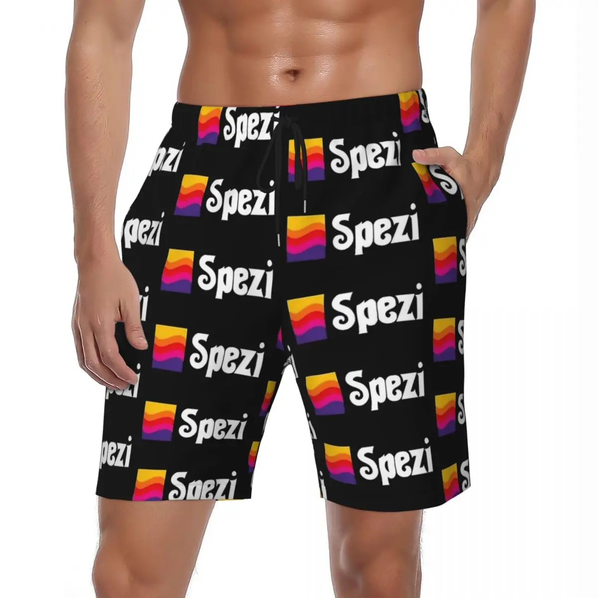 

Мужские пляжные шорты Paulaner Spezi Gym Shorts: летние, быстросохнущие, для серфинга, с принтом немецкой газировки, повседневные пляжные шорты