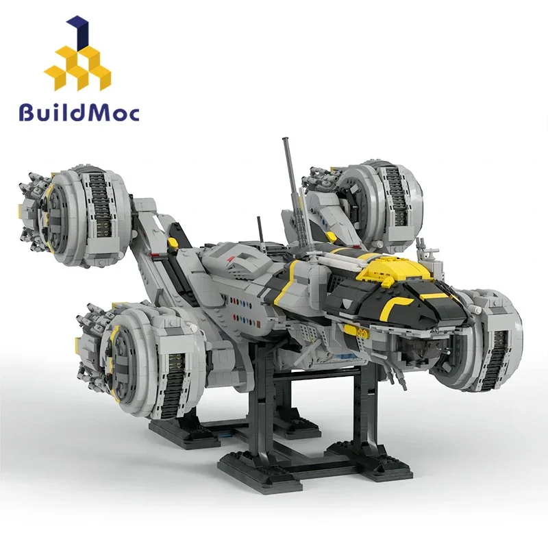 

BuildMoc For Aliens Space USCSS Prometheus Spaceship Building Blocks Set Movie Starship Airship Bricks Toy For Children Kid Gift