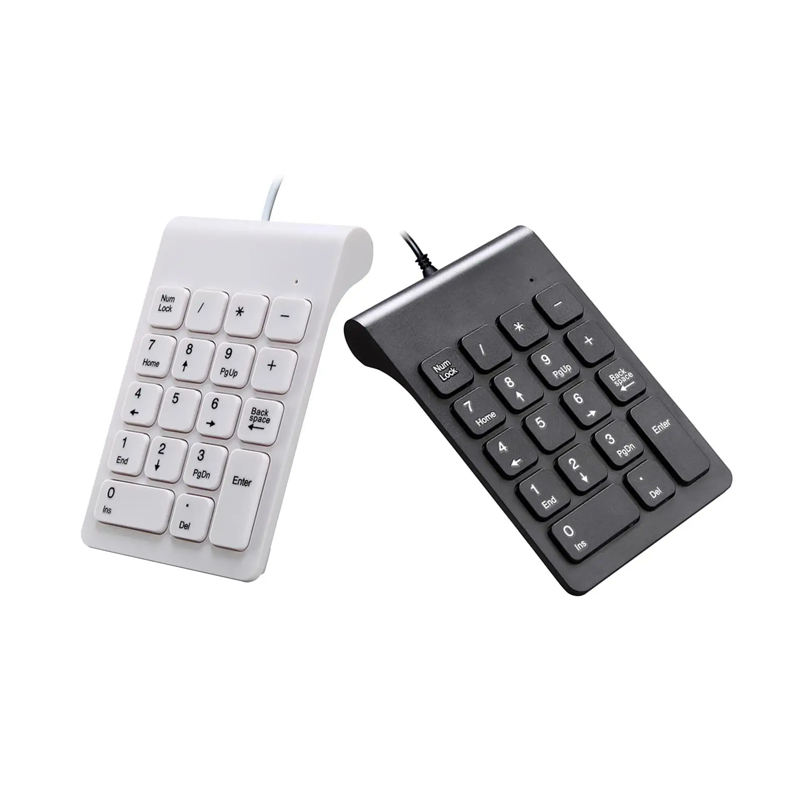 Mini Wired USB Numeric Keypad 18 Keys for Windows PC USB Connection Easily Carry Minimalist Compact Keyboard
