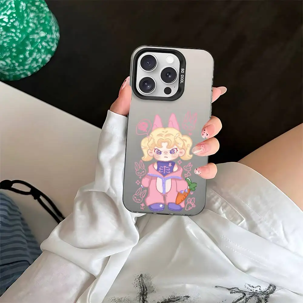 حافظة هاتف D-Dora رائعة لهاتف آيفون 17 16 15 14 13 12 11 Pro Max X XS XR 7 8 Plus غطاء مقاوم للصدمات بالكهرباء الفضية IMD #4