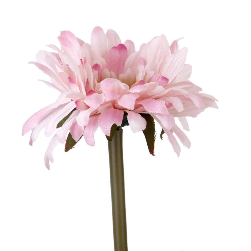

5pcs Light Pink Gerbera Artificial Daisy Flowers 25x10x10cm Fabric Plastic Decorative Plant for Wedding Home Party Table