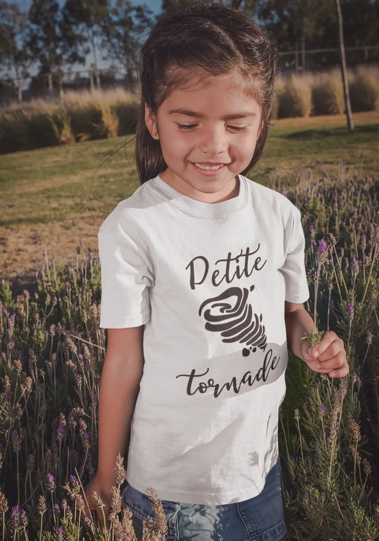T-shirt unisexe pour enfants Petite Tornade, drôle