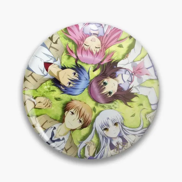 Angel Beats Poster  Soft Button Pin Women Fashion Lapel Pin Cute Gift Funny Metal Creative Clothes Jewelry Decor Badge Hat Lover