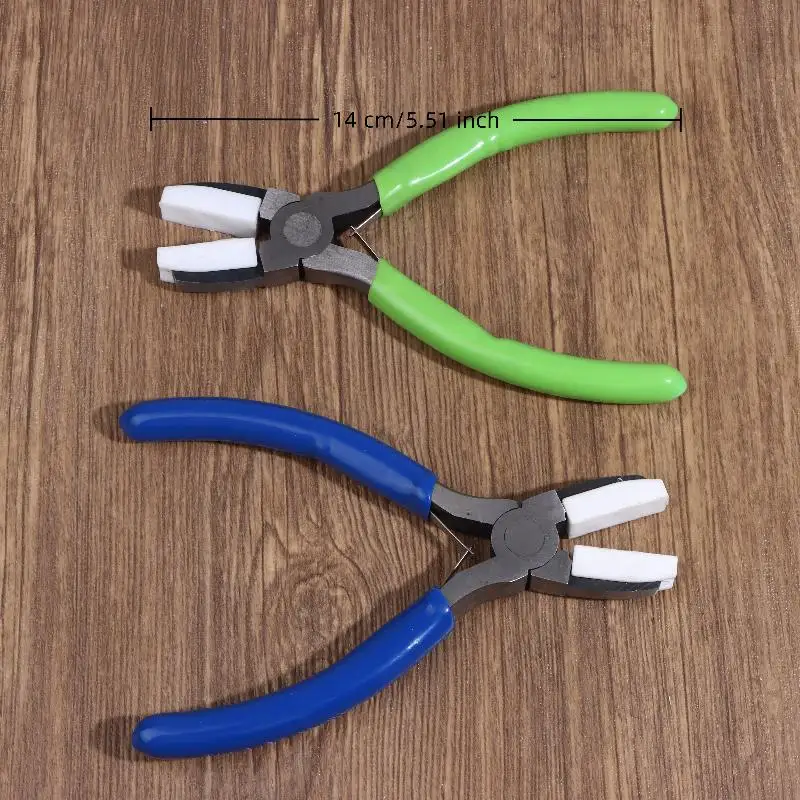 [YU]Nylon Jaw Pliers Carbon Steel Craft Plat Nose Pliers DIY Tools For Beading Looping Shaping Wire Jewelry Making