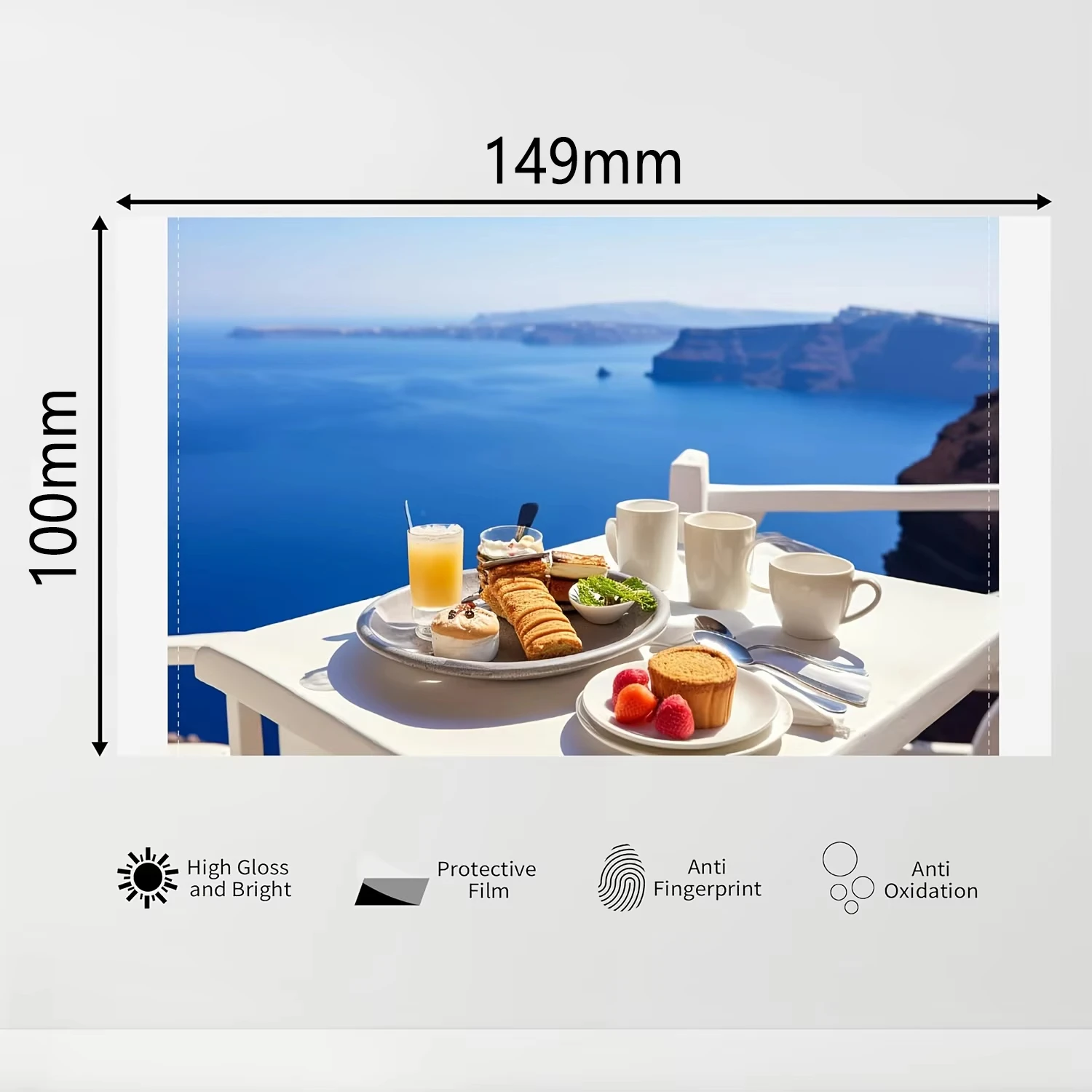 40 Sheets 4x6 Photo Paper and Ribbon Set for Mi 1S Photo Printer, High Gloss Heat Sublimation Instant Refill Kit with Protective