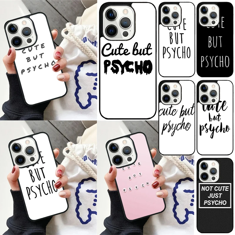 Cut But Psycho Phone Case for iPhone 16 15 14 12 13 mini PLUS X XS XR 11 PRO MAX Cover Fundas Shell