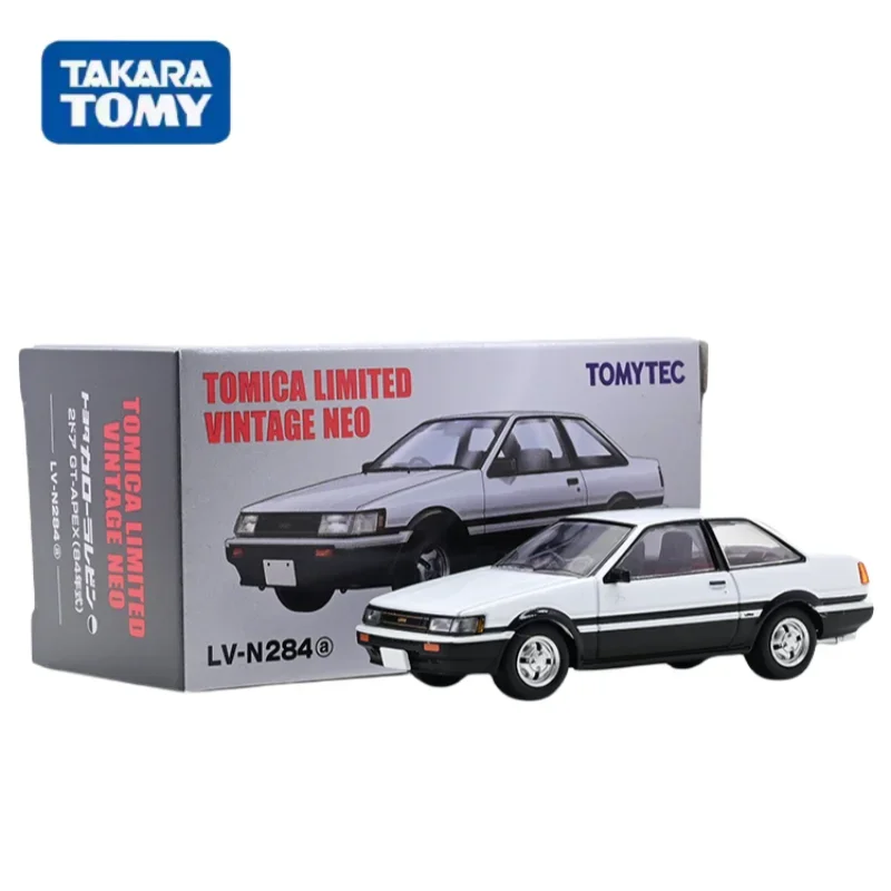 TAKATRA TOMY TLV LV-N284a Toyota AE86 Levin alloy simulation static model, children's collection toys, gifts for children.