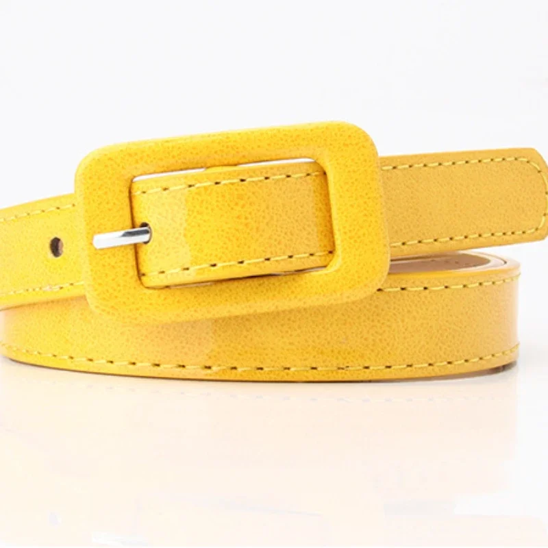 

Fashion Square Pin Buckles Belts Women Silver Buckle Leather Belts for Jeans Retro Wild Belts for Women Waistbands Student Strap