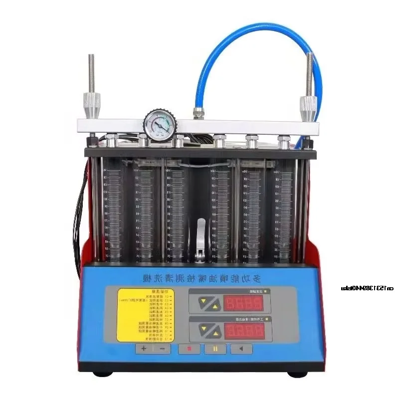 6 Cylinder Ultrasonic Fuel Injector Cleaner Automotive Detector Cleaning Machine Maintenance Tool