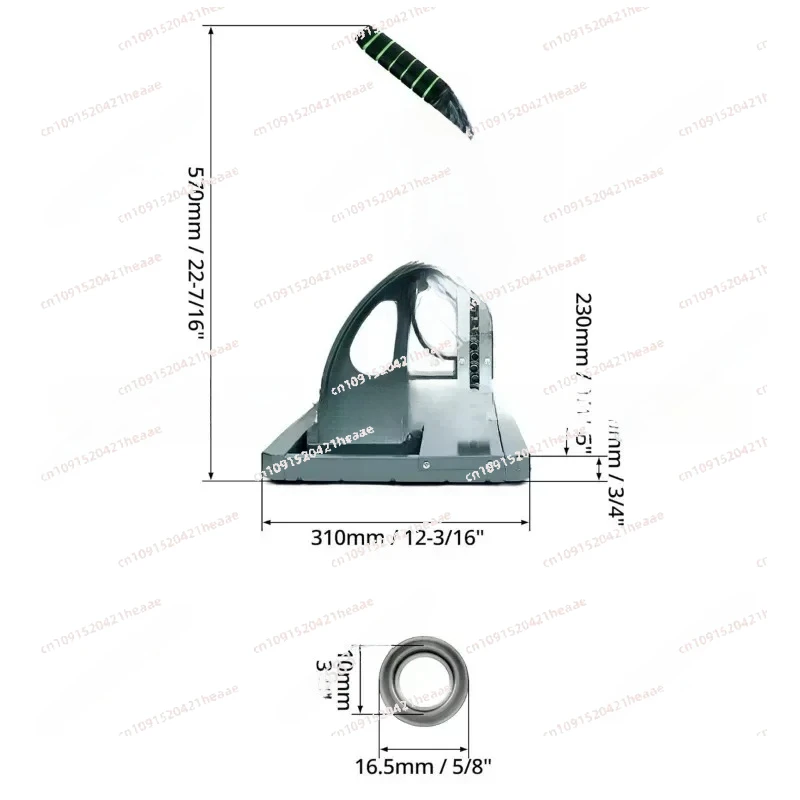 Perforatrice Semi-Automatica per Occhielli, Adatta per Tende e Teloni Pubblicitari