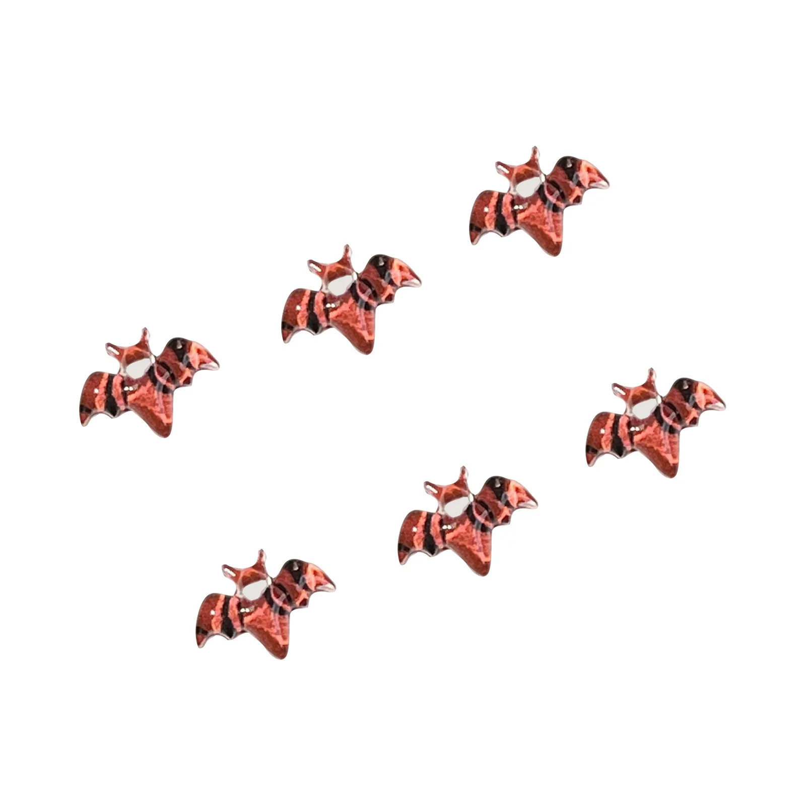 Akcesoria do paznokci w stylu Halloween z żywicy, różne ręcznie robione dekoracje DIY, materiały do dekoracji paznokci na Halloween.