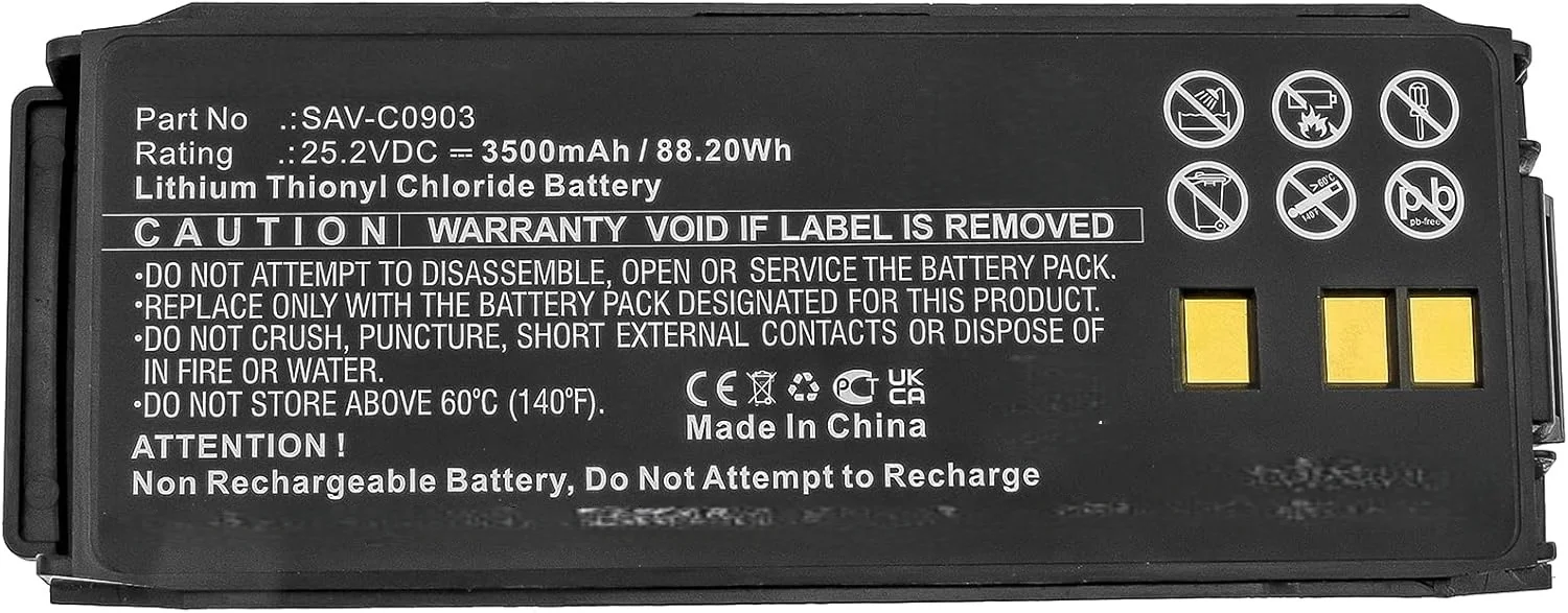 Battery for SaverOne D, P  Replaces SaverOne SAV-C0903  Ships within 2 days, delivery in 10–25 days
