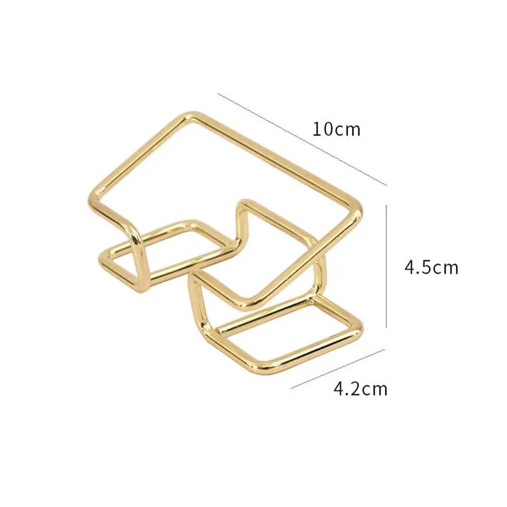 New Desktop Business Card Holder Desk Bracket Cards Organizer Home Office Metal Card Display Holder Card Display Holders