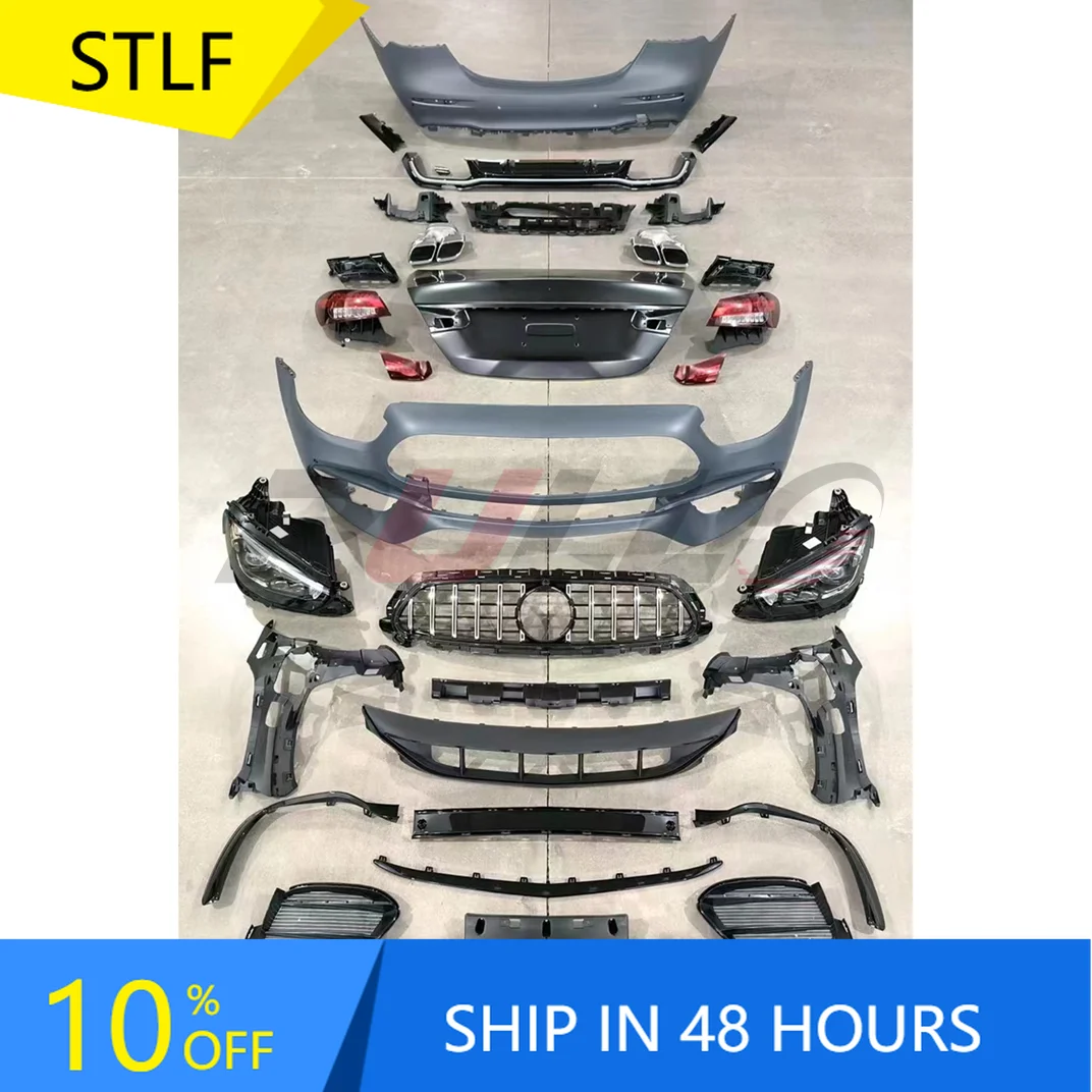 

STLFBody Kit for Mercedess Benzs E Class W213 18-20 to A-M-Gs63 Style Included Led Headlight Tail Light Trunk Lid