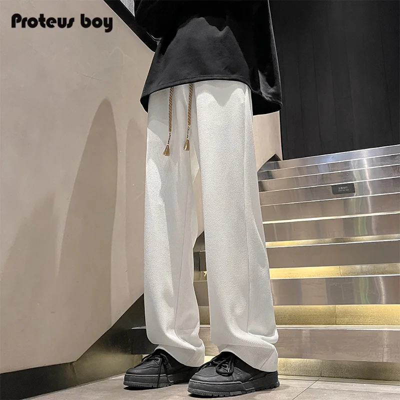 

ProteusBoy мужские вельветовые повседневные брюки свободного кроя осень-зима для занятий спортом на открытом воздухе прямые спортивные штаны в американском стиле ретро Sle