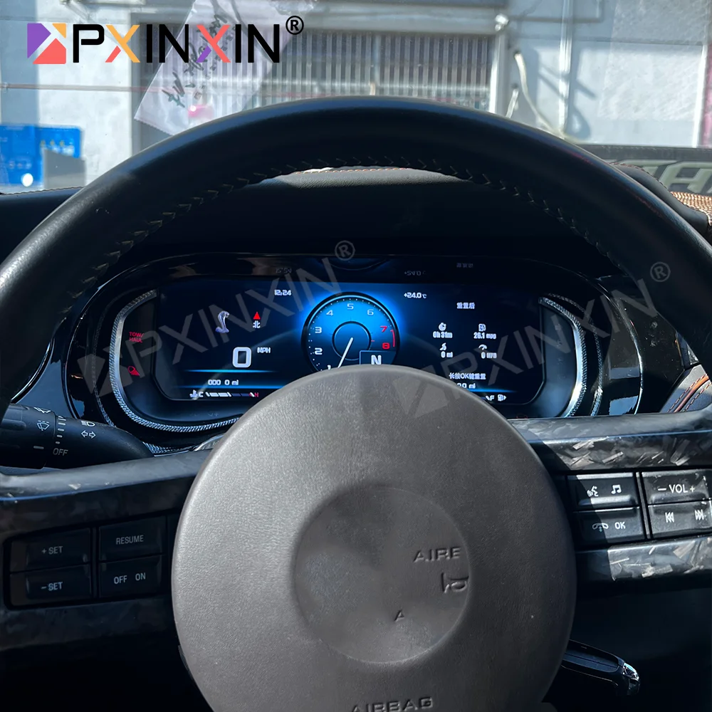 Car Digital Cluster For Ford Mustang Shelby GT 500 2006-2016 Dashboard Speedometer Carplay Navi LCD Instrument Panel Head Unit
