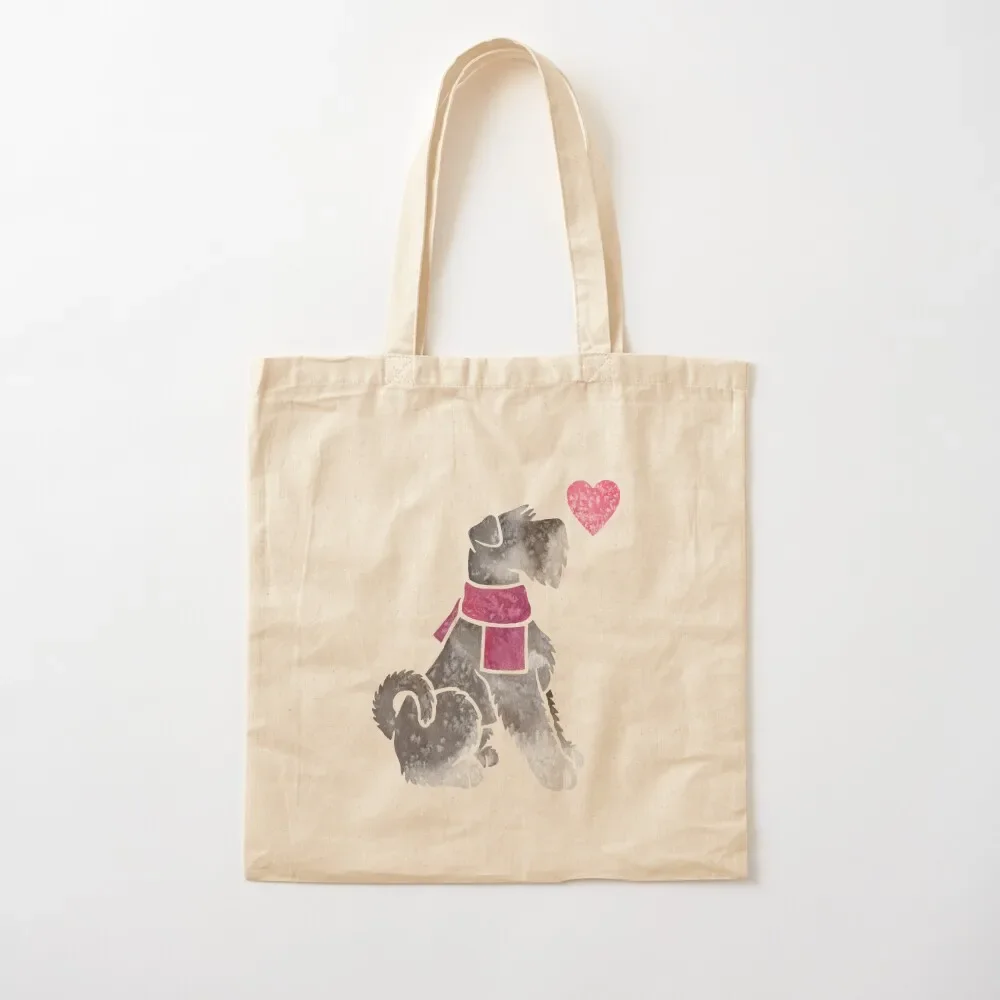 

Watercolour Standard Schnauzer Tote Bag tote bag custom ecological bags reusable shopping bag women