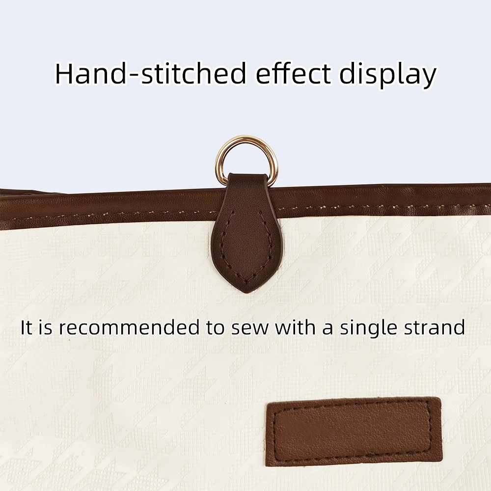 2pcs 4pcs Hand-Stitched DIY Buckle D Genuine Cowhide Leather Bag Straps Clip Connectors Hook Clasp Replacements